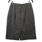 Banana Republic  Petite Tweed Pencil Skirt Brown 2P Wool Blend Lined Quiet Luxury Photo 2