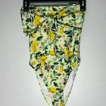 Anthropologie Lemon Print Tie Front One Piece Swimsuit Photo 0