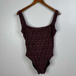 Madewell  Second Wave Square-Neck Tank One-Piece Swimsuit in Orchard Floral Photo 3