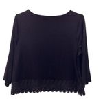 Chico's Boxy Slinky Knit Blouse XXL Or 4 Photo 1