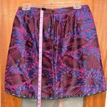 J.Crew Midnight Floral Purple/Blue Jacquard Style C5911 Skirt Mini Y2K Size 4 Photo 7