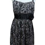 Maurice's Maurice’s Purple Black Paisley Empire Waist Dress Size 16 Witchy Whimsygoth Photo 0