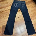 Big star Sophie Low Waist Embroidered Bootcut light Distressed medium Wash western Cowgirl Vintage Y2k wide Flare Photo 3