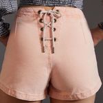 Anthropologie  Pilcro Wide Leg Sailor Shorts Lace Up Coral Size 30 NEW $90 Photo 0