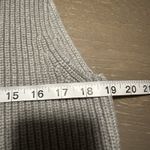 Abercrombie & Fitch  Knit Sweater Vest Mock Neck Sleeveless S Gray Preppy Photo 4