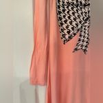 Lauren Moshi  Houndstooth Bow Design Women’s Pink Long Sleeve Dress Size Small Photo 4