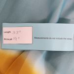 Allen B. by Allen Schwartz Boho Striped Blue and Yellow Dress Size 16 Photo 2