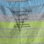 American Eagle  Women Favorite Tee stripe neon T-shirt size‎ Medium Photo 1