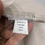 Athleta Cream Ribbed Tank Top Sz M Photo 5