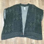 Roots  Open Cardigan Black/Gray & White One Size Photo 0