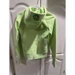 Rare Women’s LULULEMON Lime Green Scuba Hooded Full Zip Athletic Jacket Size 4 Photo 10