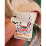 Vintage 1980s Pink ILGWU Made In USA Wool Plaid Kilt Pleated Skirt Size 7 Photo 5