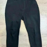 Spanx Women’s Black Rayon Elastic Straight Leg Pants Size L Photo 0