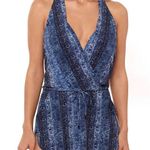 MiracleSuit Magicsuit | Ellie Via Roma Halter V-Neck Swim Dress Photo 0