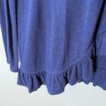 Lilly Pulitzer  XS Navy Blue Ruffle Trim‎ Open Cardigan Sweater Photo 4