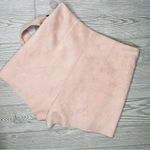 ZARA  Skirt Skort Bucket Faux Suede Asymmetrical Dusty Pink Women Sz xsmall Photo 3