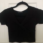 Brandy Melville NEVER WORN Brandy Melvile black cross crop top Photo 1