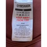 Gymshark  Brown Long Sleeve Crew Neck Logo Yoga Workout Athletic Crop Top Size M Photo 2