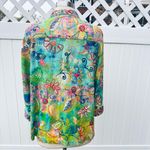 John Mark  Colorful Floral Embroidered Kimono Petite Jacket Photo 7