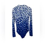 Mott 50 Mila Long Sleeve One Piece Swimsuit Size Medium Blue Photo 2