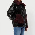 NWT $575 Apparis Catalina Jacket Noir and Burgundy XL Red Photo 2