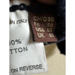 Vtg BALLY 100% Cotton Extra Fine Navy Blue Knit VNeck Sweater Jumper Unisex S 40 Photo 3