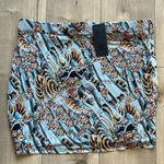 Ed Hardy NWT  Tiger Print Mesh Mini Skirt Sz L Photo 2