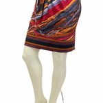 BCBGMAXAZRIA  Small Pleated Gray Printed Skirt Photo 2