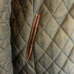 Ralph Lauren  Olive Green Quilted Diamond Riding Coat w Removable Hood Large Photo 9