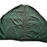 ALFA Modern Women Knitted Poncho Green Photo 0