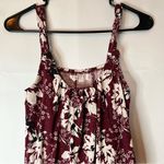 Maurice's Maroon Floral Tank Top Photo 2