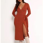Petal and Pup NWT Elegant Rust Wrap Dress Photo 2