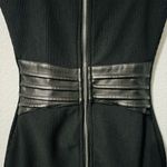 Maniere De Voir Women Black Cut Out Chained Full Front Zipper Mini Dress Sz 4 Photo 5