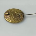 Antique 1920s Italian Micro Mosaic Floral Brooch β Oval, 1.25β Red Photo 3