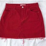 PacSun Red Corduroy Skirt  Photo 0