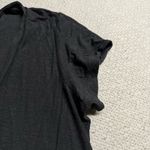 James Perse  Deep V-Neck T-Shirt in Black Cotton & Modal Blend Size 2 / Medium Photo 3