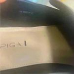 via spiga  Black Patent Leather Chunky Platform Slip on Loafers Size 9 Photo 8