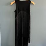 ASOS Black Petite Bodycon Fringe Dress Photo 5