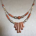 Ladies’ Dual Layer Necklace w/Genuine Stone Photo 0