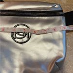Bebe  silver Fanny Pack ~ Adjustable Waist ~ Faux Leather ~ Nylon NWOT Photo 7