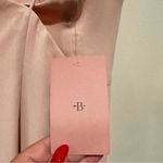 Anthropologie ANTHRO BHLDN CORSETED PINK LONG RUCHE SIDE LINED MAXI CRISS CROSS CROSS DRESS Photo 6