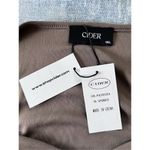 Cider NWT! Brown Ribbed Knit Ruched Side Long Sleeve Dress 1XL Photo 2