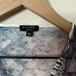 Komarov Corset Back Charmeuse Gown Dress in Bloom Lace Up Back Womens Size XL Photo 5