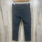 Current/Elliott Current Elliot Dark Grey Black Jeans size 24 Raw Hem Mid Rise Straight Leg Denim Photo 6