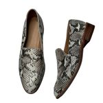 Madewell  Frances Leather Snake Pointed Toe Flat Loafers Size 6.5 Photo 1