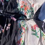 Reserved  half black and white floral dress  Photo 2