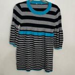Arizona Jeans ARIZONA Y2K vintage striped blue,black and gray baby doll sweater Photo 0