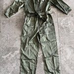 Rebecca Taylor  Utility Sateen Jumpsuit, Long Sleeves Olive Green Size 12 NWT Photo 9