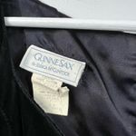 Gunne Sax Vintage Jessica McClintock Dark Romantic Whimsigoth Black Velvet Dress Photo 3