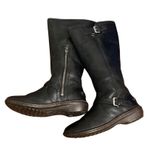 UGG  Black Leather & Sheepskin Tupelo Moto Tall Women’s Boots size 7 Photo 8
